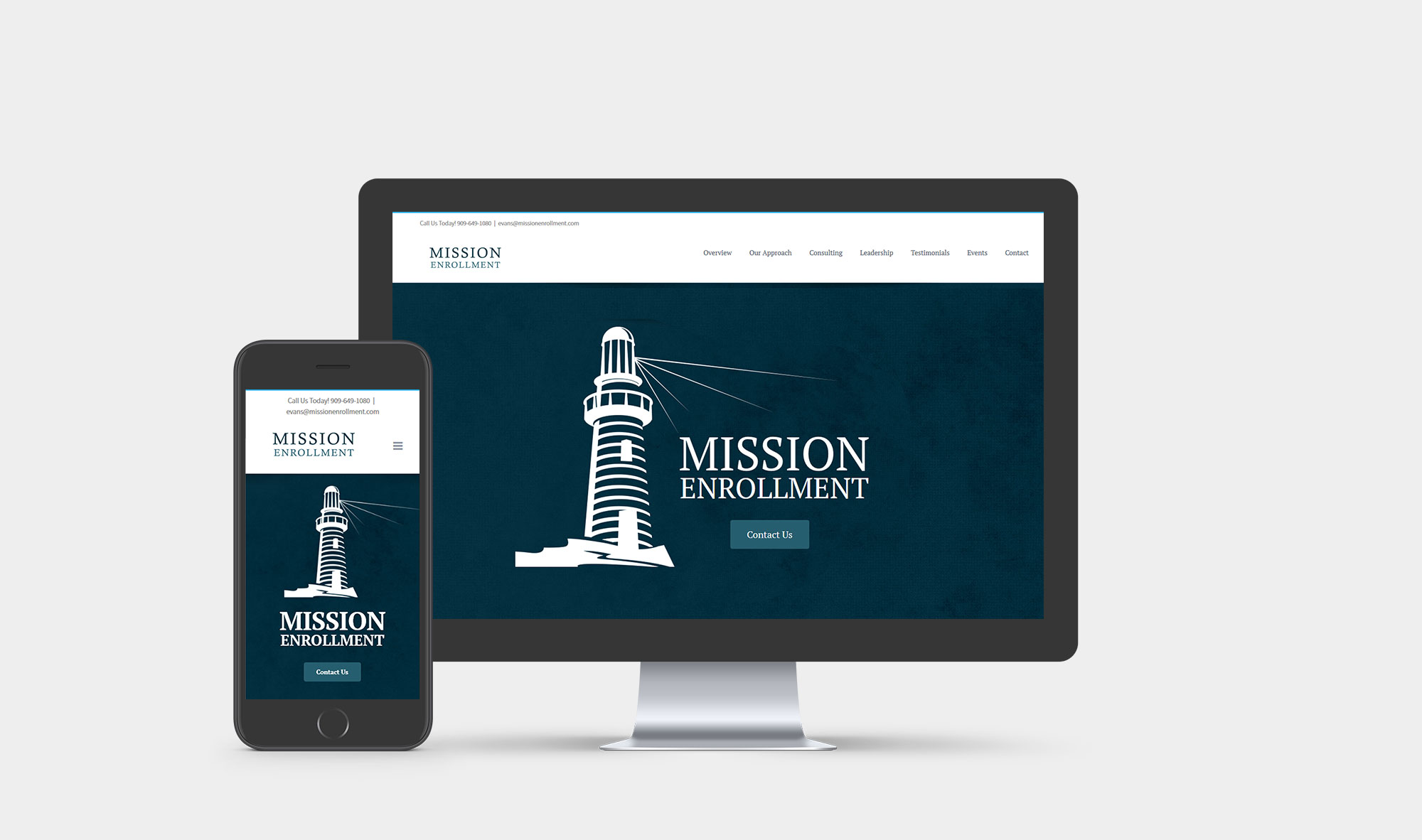 Website Mockup - Mission Enrollment